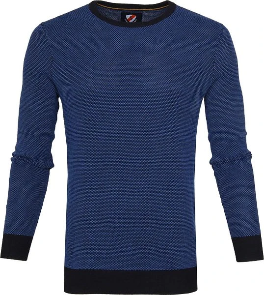 Suitable Katoen Bince Pullover Blauw 3 Suitable Katoen Bince Pullover Blauw
