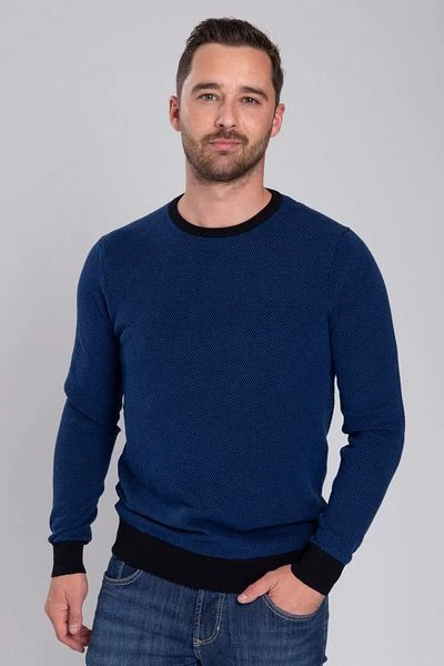 Suitable Katoen Bince Pullover Blauw 7 Suitable Katoen Bince Pullover Blauw - Afbeelding 5