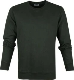 Colorful Standard Sweater Organic Donkergroen -Kleding Kortingswinkel 64217 1 1