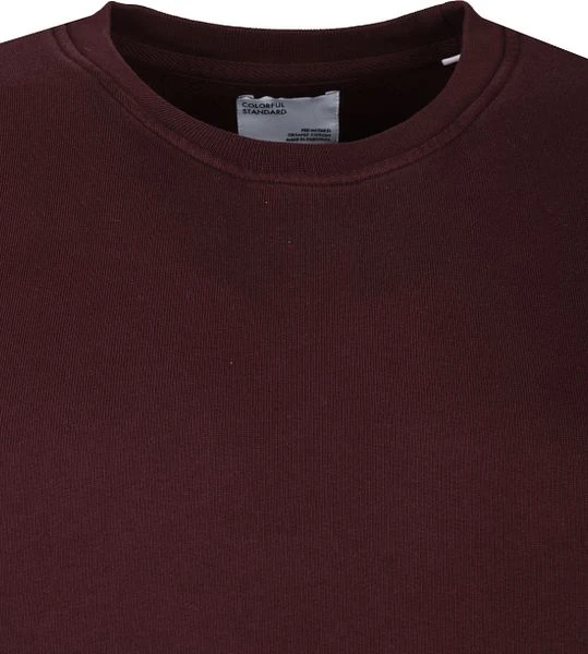 Colorful Standard Sweater Organic Bordeaux 4 Colorful Standard Sweater Organic Bordeaux - Afbeelding 2