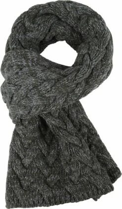 Profuomo Sjaal Donkergroen Kabelpatroon -Kleding Kortingswinkel 64416 1 1