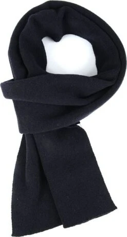 KnowledgeCotton Apparel Sjaal Wol Donkerblauw -Kleding Kortingswinkel 64485 1 1