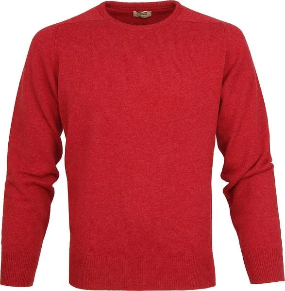 William Lockie Pullover Lamswol O Poppy Mellange 6 William Lockie Pullover Lamswol O Poppy Mellange - Afbeelding 4
