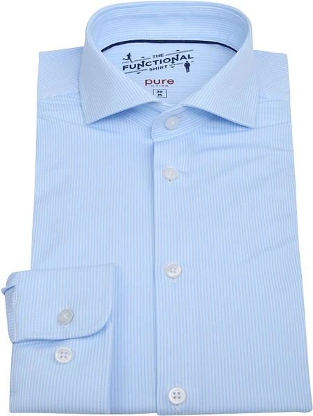 Pure H.Tico The Functional Shirt Strepen Blauw 6 Pure H.Tico The Functional Shirt Strepen Blauw - Afbeelding 4