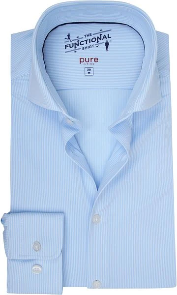 Pure H.Tico The Functional Shirt Strepen Blauw 4 Pure H.Tico The Functional Shirt Strepen Blauw - Afbeelding 2