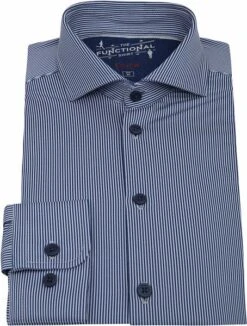 Pure H.Tico The Functional Shirt Strepen Navy -Kleding Kortingswinkel 64811 3