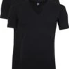 Alan Red T-Shirt V-Neck Stretch Zwart 2-Pack -Kleding Kortingswinkel 64831 1
