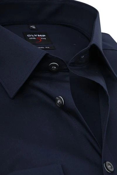 OLYMP Level Five Overhemd SL7 Body-Fit Navy 7 OLYMP Level Five Overhemd SL7 Body-Fit Navy - Afbeelding 5