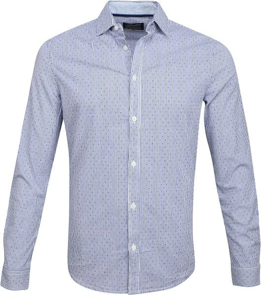 Petrol Overhemd Streep Stip Blauw 8 Petrol Overhemd Streep Stip Blauw - Afbeelding 6