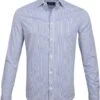 Petrol Overhemd Streep Stip Blauw -Kleding Kortingswinkel 65315 1