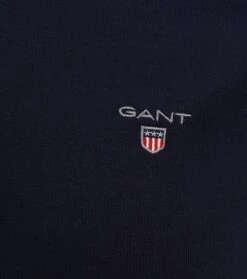 Gant Heavy Rugger Poloshirt LS Navy -Kleding Kortingswinkel 65320 7