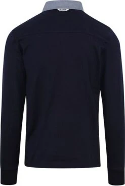 Gant Heavy Rugger Poloshirt LS Navy -Kleding Kortingswinkel 65320 8