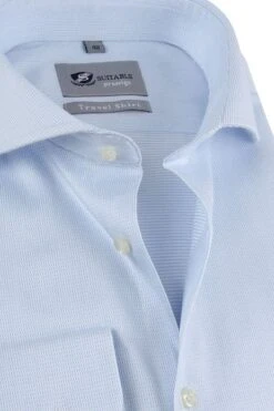 Suitable Overhemd Travel Blauw Dobby 12 Suitable Overhemd Travel Blauw Dobby -Kleding Kortingswinkel 65481 2 1