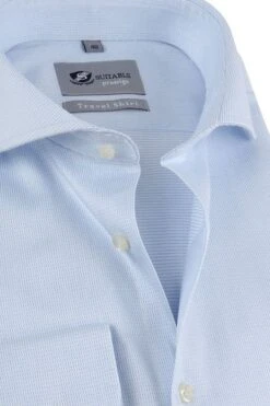 Suitable Overhemd Travel Blauw Dobby 9 Suitable Overhemd Travel Blauw Dobby -Kleding Kortingswinkel 65481 2