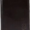 Suitable Portemonnee Nikkei Donkerbruin Leer - Skim Proof -Kleding Kortingswinkel 65700 1