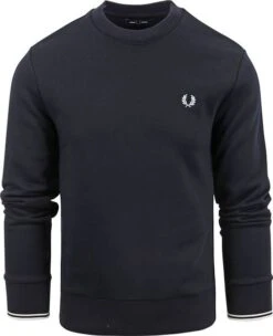 Fred Perry Sweater Logo Navy 13 Fred Perry Sweater Logo Navy -Kleding Kortingswinkel 66690 5 1