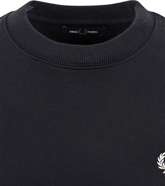 Fred Perry Sweater Logo Navy 5 Fred Perry Sweater Logo Navy - Afbeelding 3