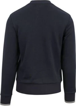 Fred Perry Sweater Logo Navy 12 Fred Perry Sweater Logo Navy -Kleding Kortingswinkel 66690 8