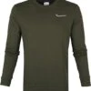 KnowledgeCotton Apparel Trui Logo Donkergroen 2 KnowledgeCotton Apparel Trui Logo Donkergroen -Kleding Kortingswinkel 66767 1