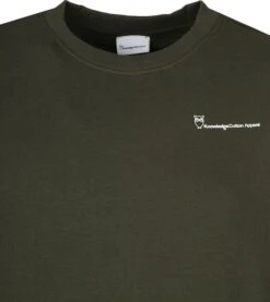 KnowledgeCotton Apparel Trui Logo Donkergroen 11 KnowledgeCotton Apparel Trui Logo Donkergroen -Kleding Kortingswinkel 66767 2