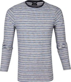 Dstrezzed Relief Strepen Trui Blauw