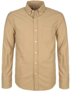 Colorful Standard Overhemd Khaki -Kleding Kortingswinkel 67649 6 1