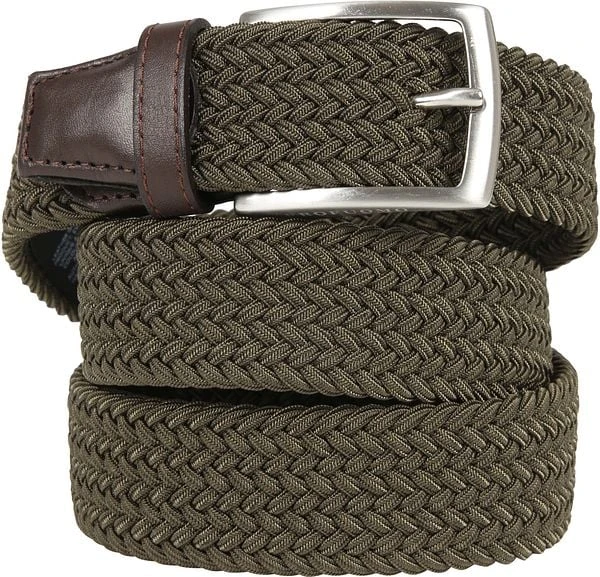 Profuomo Geweven Riem Groen 6 Profuomo Geweven Riem Groen - Afbeelding 4