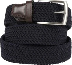 Profuomo Geweven Riem Donkerblauw -Kleding Kortingswinkel 67697 1 1