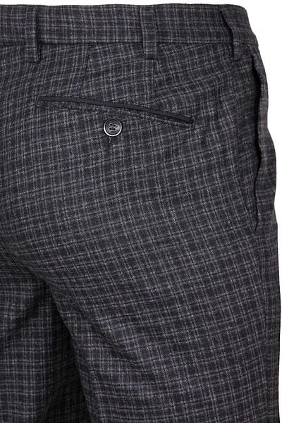 Suitable Pantalon Milano Wol Blend Ruit Antraciet 8 Suitable Pantalon Milano Wol Blend Ruit Antraciet - Afbeelding 6