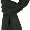 Profuomo Sjaal Wol Geweven Donkergroen