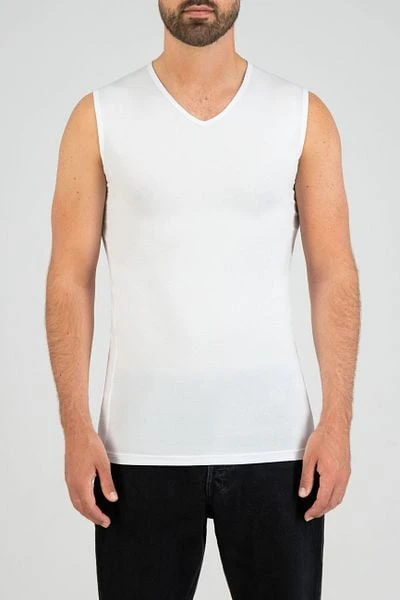 Slater Basic Singlet Wit 6 Slater Basic Singlet Wit - Afbeelding 4