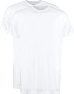 Slater 2-pack T-shirt Extra Lang Wit -Kleding Kortingswinkel 67809 3 1