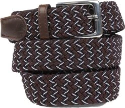 Suitable Geweven Riem Bruin -Kleding Kortingswinkel 67880 4 1