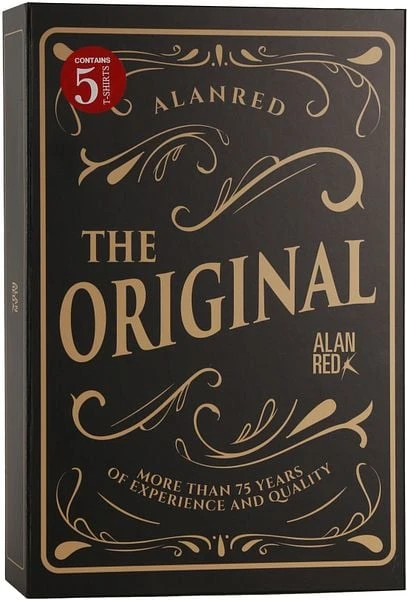 Alan Red Giftbox Derby O-Hals T-shirts Wit (5Pack) 7 Alan Red Giftbox Derby O-Hals T-shirts Wit (5Pack) - Afbeelding 5