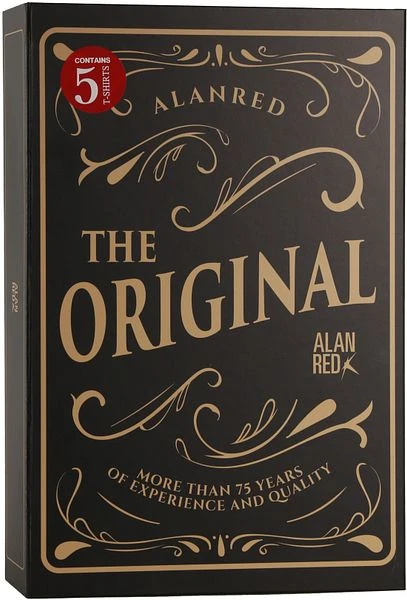 Alan Red Giftbox Derby O-Hals T-shirts Wit (5Pack) 4 Alan Red Giftbox Derby O-Hals T-shirts Wit (5Pack) - Afbeelding 2