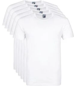 Alan Red Giftbox Derby O-Hals T-shirts Wit (5Pack)