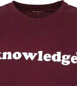 KnowledgeCotton Apparel T-shirt Paars -Kleding Kortingswinkel 68049 2 1