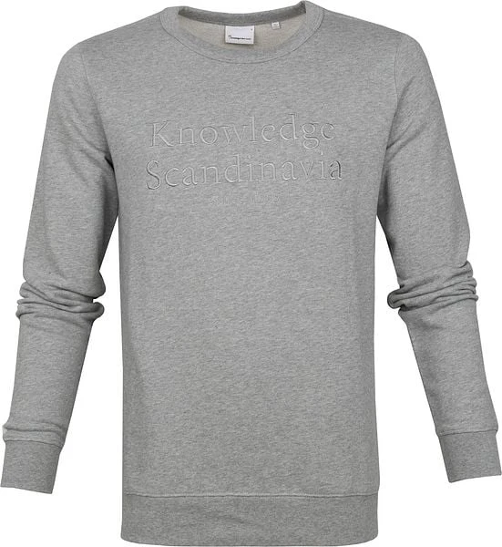 KnowledgeCotton Apparel Trui Elm Grijs 7 KnowledgeCotton Apparel Trui Elm Grijs - Afbeelding 5