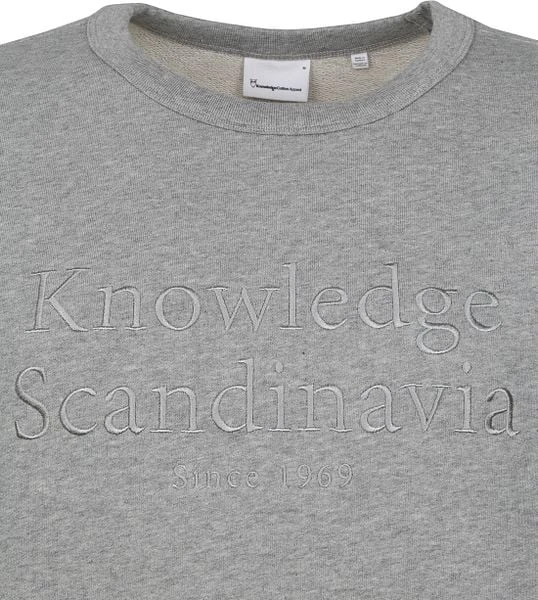 KnowledgeCotton Apparel Trui Elm Grijs 8 KnowledgeCotton Apparel Trui Elm Grijs - Afbeelding 6