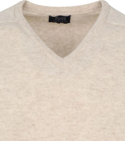 William Lockie V-Hals Lamswol Beige 8 William Lockie V-Hals Lamswol Beige - Afbeelding 6