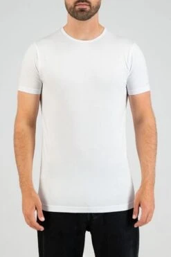 Slater 2-pack T-shirt Basic Extra Lang O-neck Navy -Kleding Kortingswinkel 68279 3 1