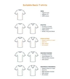 Suitable T-shirt Diepe O-hals Wit Otaru Stretch 4-Pack -Kleding Kortingswinkel 68285 5