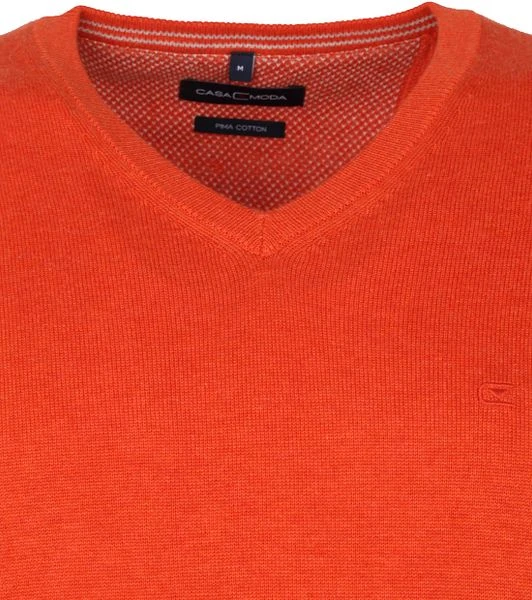 Casa Moda Pullover V Oranje 4 Casa Moda Pullover V Oranje - Afbeelding 2