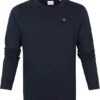 KnowledgeCotton Apparel Elm Trui Donkerblauw -Kleding Kortingswinkel 68566 1