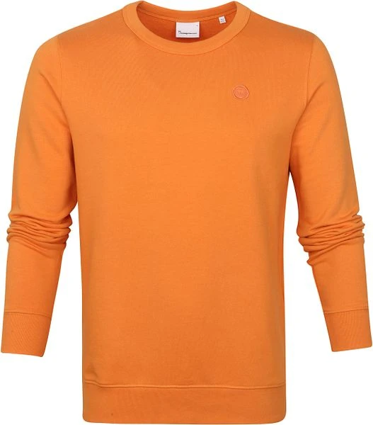 KnowledgeCotton Apparel Elm Trui Oranje 3 KnowledgeCotton Apparel Elm Trui Oranje