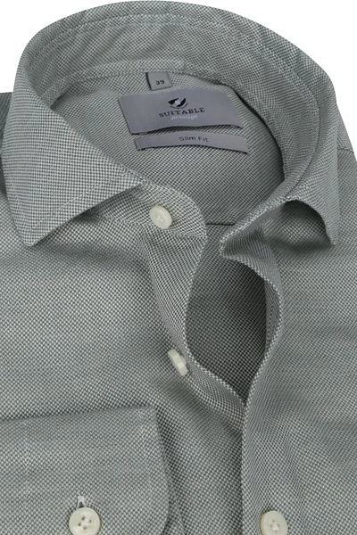 Suitable Prestige Overhemd Funi Groen 4 Suitable Prestige Overhemd Funi Groen - Afbeelding 2