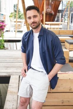 Suitable Prestige Overhemd Funi Donkerblauw -Kleding Kortingswinkel 68771 5