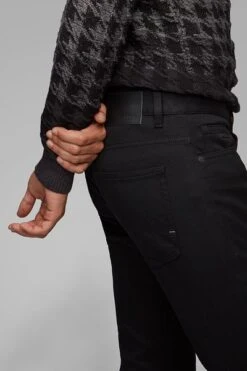 Hugo Boss Delaware Rinse Washed Jeans Zwart -Kleding Kortingswinkel 68992 4