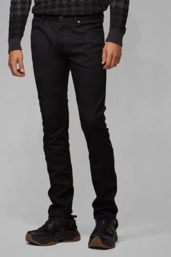 Hugo Boss Delaware Rinse Washed Jeans Zwart -Kleding Kortingswinkel 68992 5