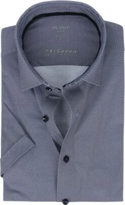 OLYMP KM Overhemd Luxor 24/Seven MF Marine Blauw